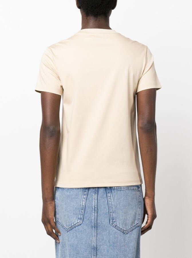 Lanvin T-shirt met print Beige