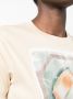Lanvin T-shirt met print Beige - Thumbnail 5