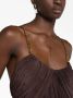Lanvin draped sleeveless maxi dress Bruin - Thumbnail 3