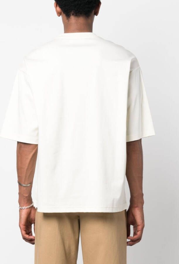 Lanvin T-shirt met borduurwerk Beige