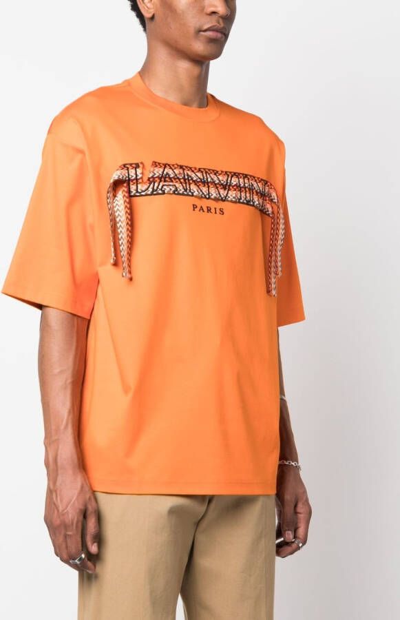 Lanvin T-shirt met borduurwerk Oranje