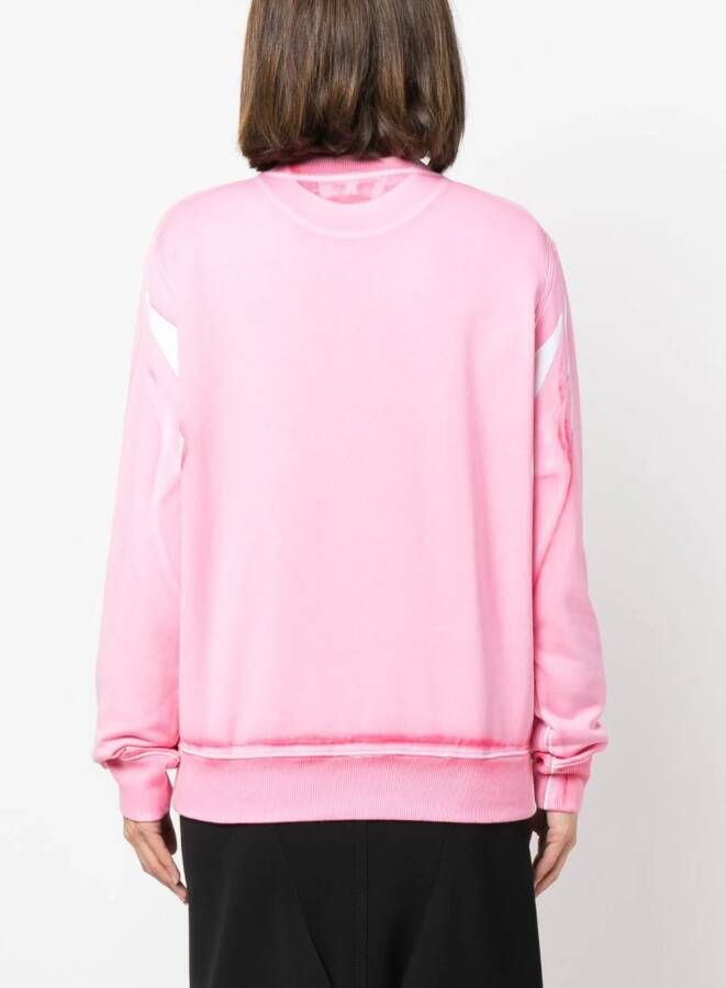 Lanvin Sweater met geborduurd logo Roze