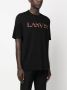 Lanvin T-shirt met geborduurd logo Zwart - Thumbnail 3