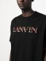 Lanvin T-shirt met geborduurd logo Zwart - Thumbnail 5