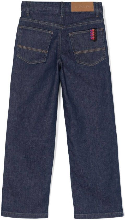 Lanvin Enfant Straight jeans Blauw