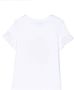 Lanvin Enfant T-shirt met bloe print Wit - Thumbnail 2