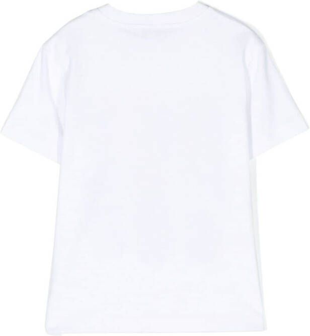 Lanvin Enfant T-shirt met grafische print Wit