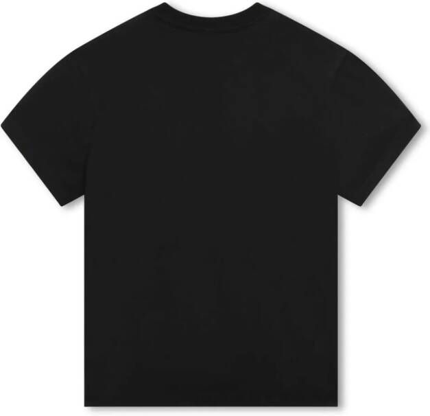 Lanvin Enfant T-shirt met logo Zwart