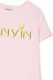 Lanvin Enfant T-shirt met logoprint Roze - Thumbnail 3