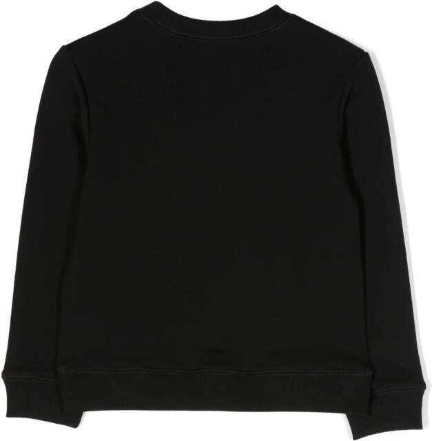 Lanvin Enfant Sweater met logo-reliëf Zwart