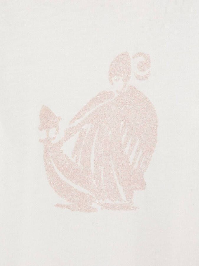 Lanvin Enfant T-shirt met borduurwerk Wit