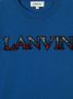 Lanvin Enfant T-shirt met geborduurd logo Blauw - Thumbnail 3