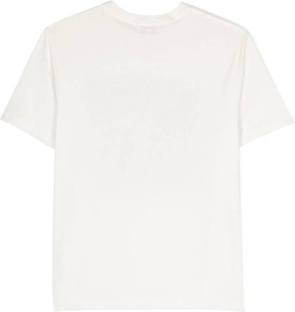 Lanvin Enfant T-shirt met geborduurd logo Wit