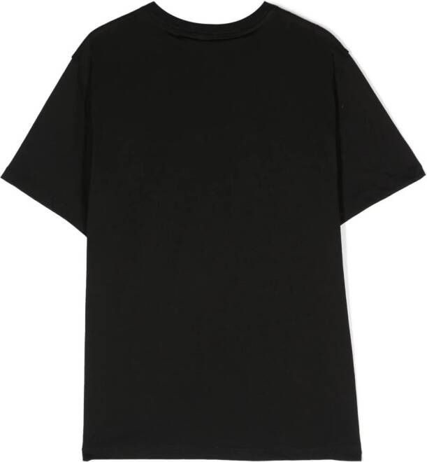 Lanvin Enfant T-shirt met geborduurd logo Zwart