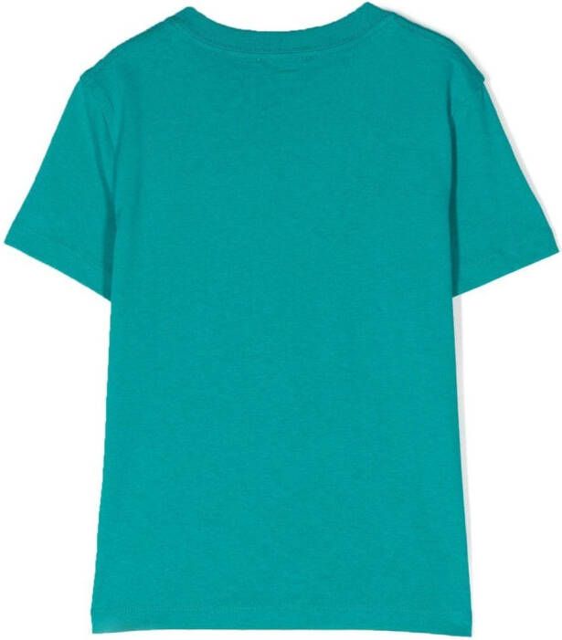 Lanvin Enfant T-shirt met logoprint Groen