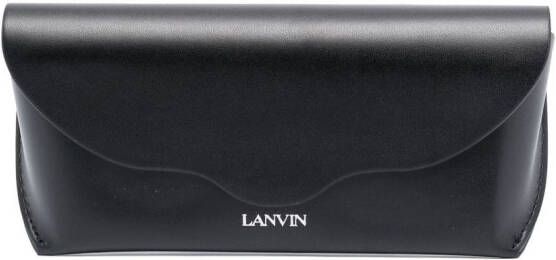 Lanvin Zonnebril met gegraveerd logo Bruin