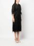 Lanvin Midi-jurk met franjes Zwart - Thumbnail 3