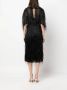 Lanvin Midi-jurk met franjes Zwart - Thumbnail 4