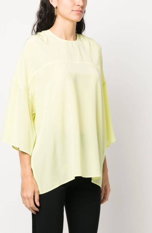 Lanvin Gedrapeerde blouse Groen