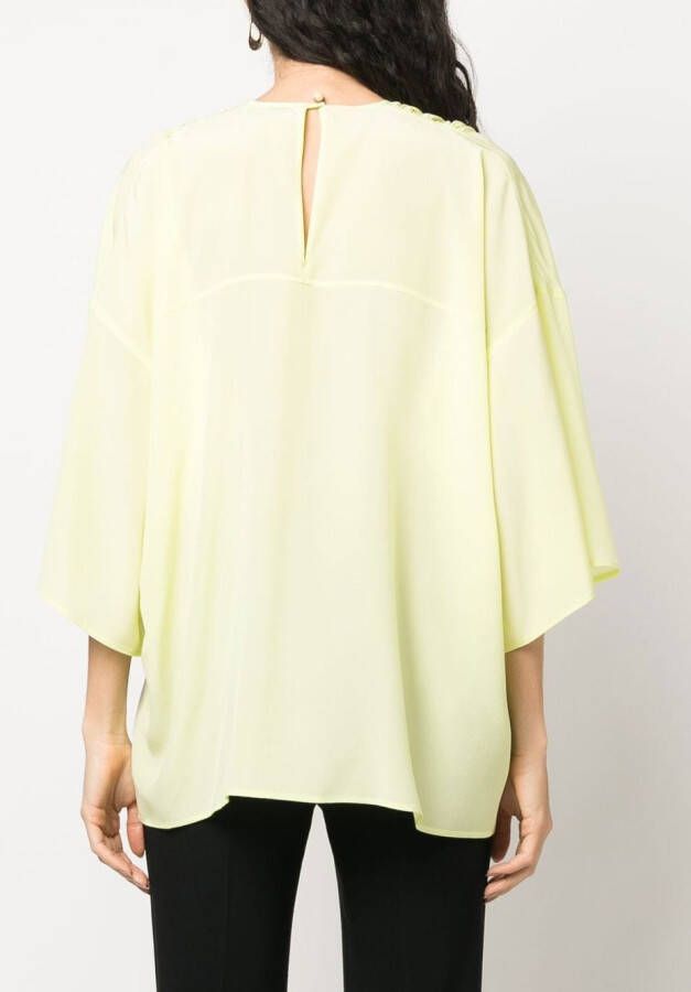 Lanvin Gedrapeerde blouse Groen