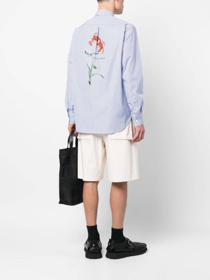 Lanvin Gestreepte overhemd Blauw