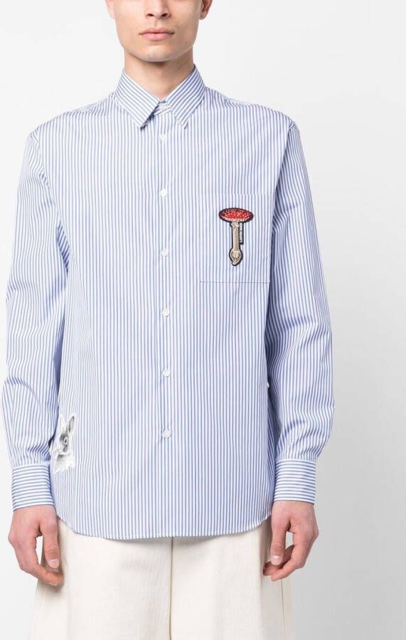 Lanvin Gestreepte overhemd Blauw