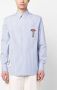 Lanvin Gestreepte overhemd Blauw - Thumbnail 3