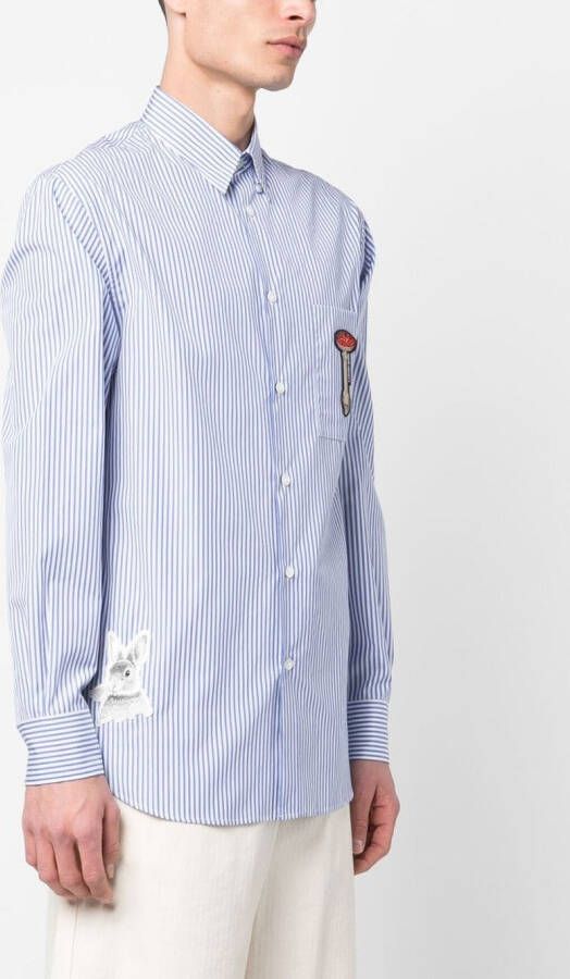 Lanvin Gestreepte overhemd Blauw