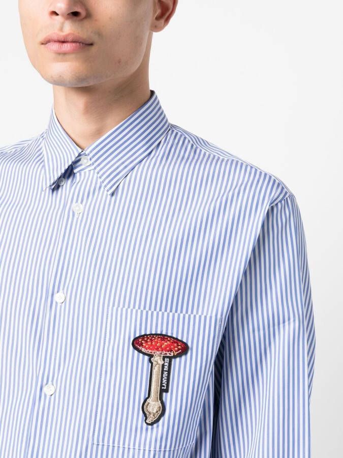 Lanvin Gestreepte overhemd Blauw