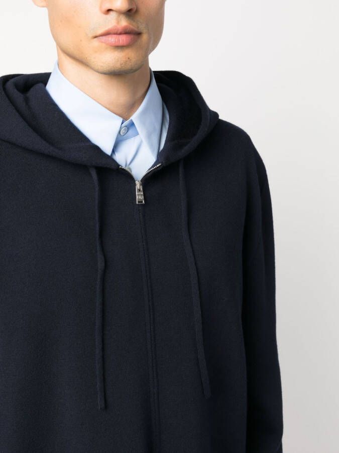 Lanvin Hoodie met geborduurd logo Blauw