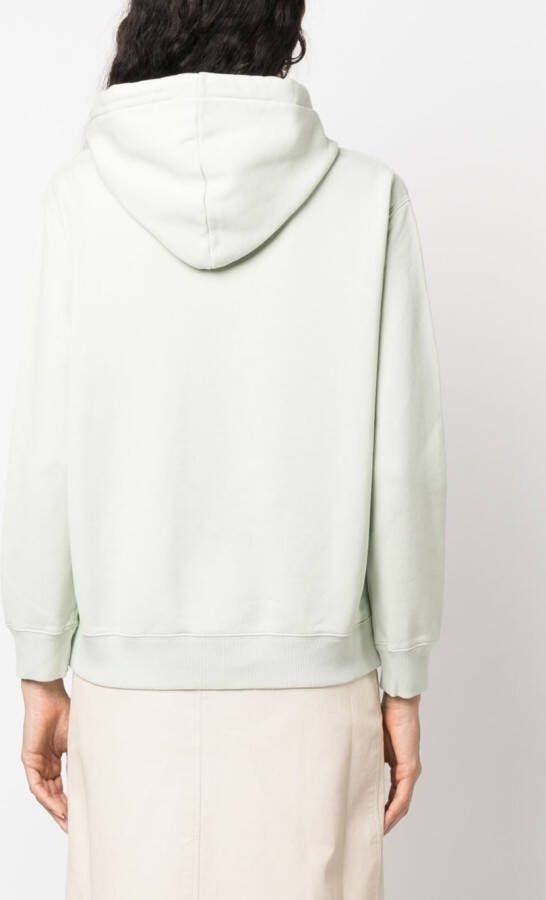 Lanvin Hoodie met geborduurd logo Groen