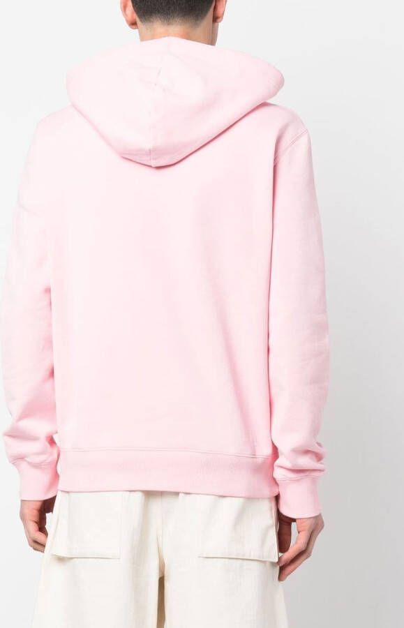 Lanvin Hoodie met geborduurd logo Roze