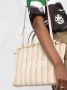 Lanvin In & Out shopper met visgraat patroon Beige - Thumbnail 2