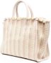 Lanvin In & Out shopper met visgraat patroon Beige - Thumbnail 3