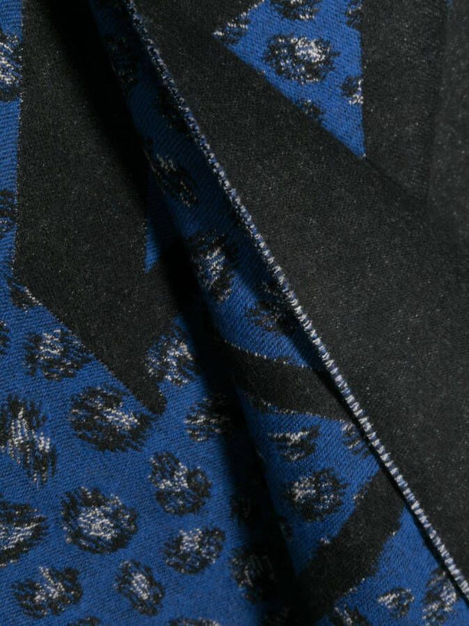 Lanvin Intarsia sjaal Blauw