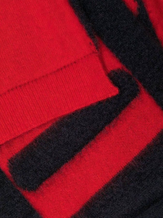 Lanvin Intarsia sjaal Rood