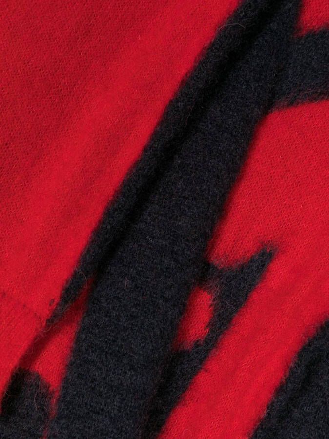 Lanvin Intarsia sjaal Rood