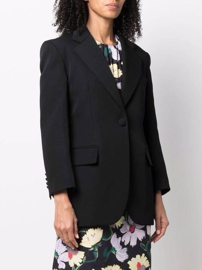 Lanvin Jack met enkele rij knopen Zwart