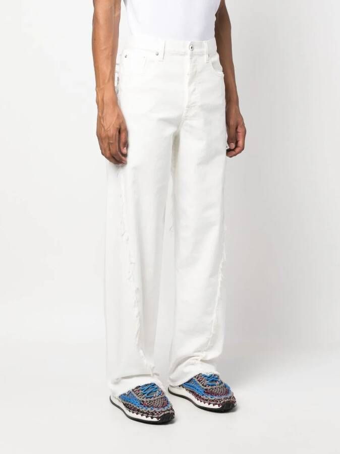 Lanvin Jeans met gerafeld detail Wit
