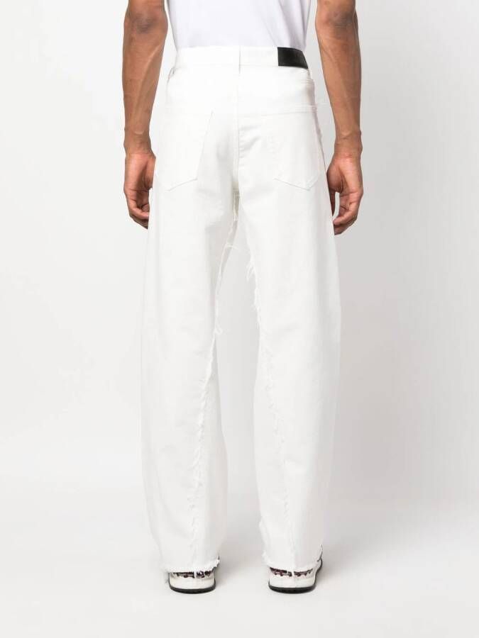 Lanvin Jeans met gerafeld detail Wit
