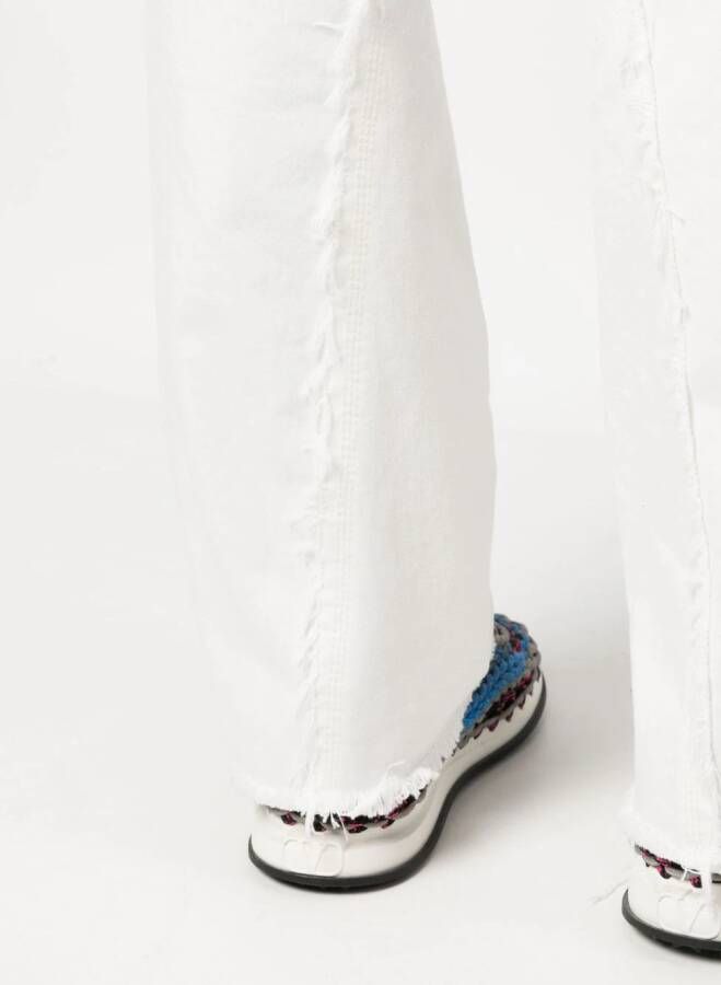 Lanvin Jeans met gerafeld detail Wit