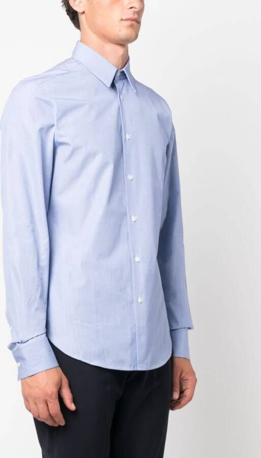 Lanvin Katoenen overhemd Blauw