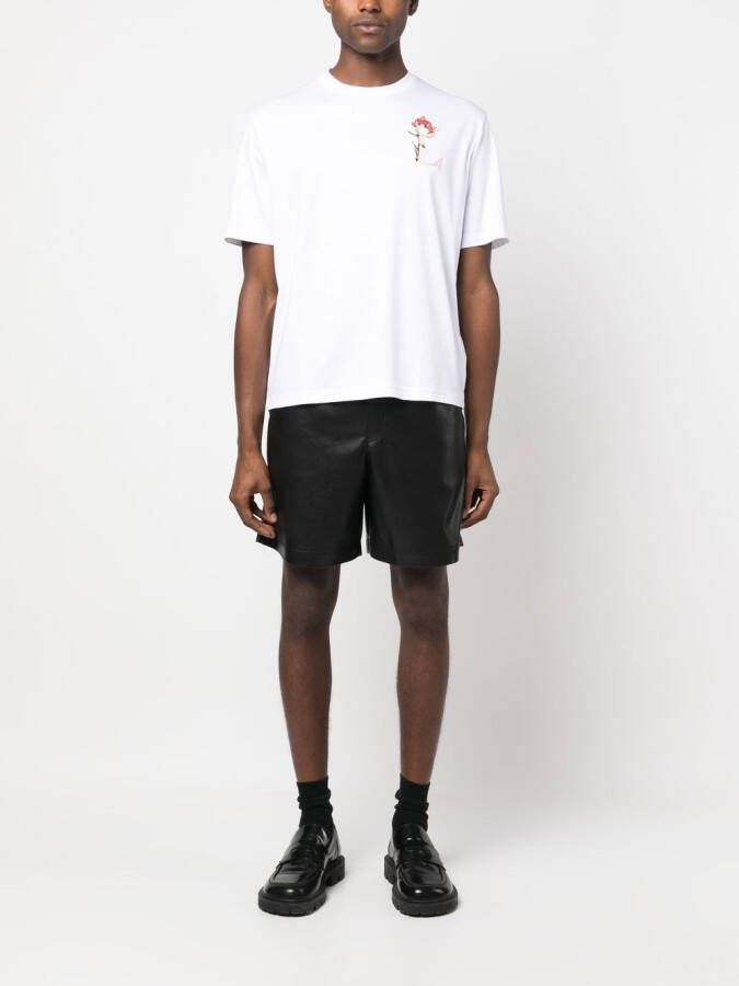 Lanvin T-shirt met bloemenpatch Wit