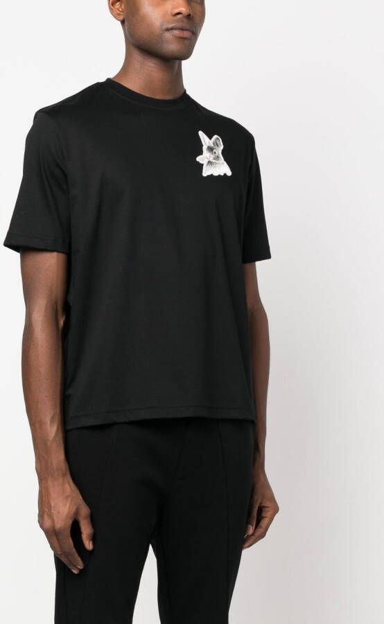 Lanvin T-shirt met patch Zwart