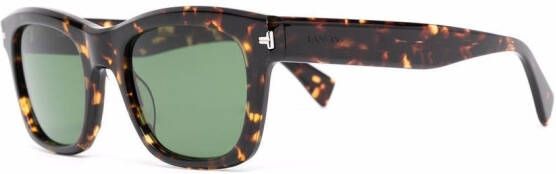 Lanvin LNV620S zonnebril met vierkant montuur Bruin