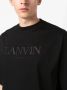 Lanvin T-shirt met logopatch Zwart - Thumbnail 5
