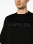 Lanvin T-shirt met logopatch Zwart - Thumbnail 5