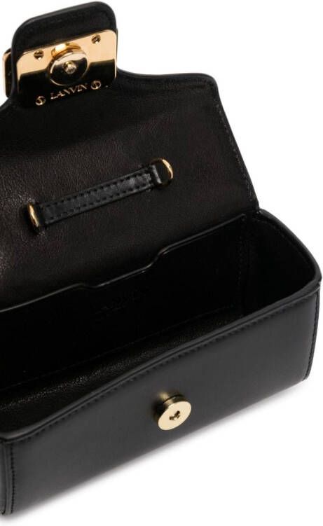 Lanvin Mini-tas met logoplakkaat Zwart