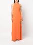 Lanvin Maxi-jurk met ruches Oranje - Thumbnail 2