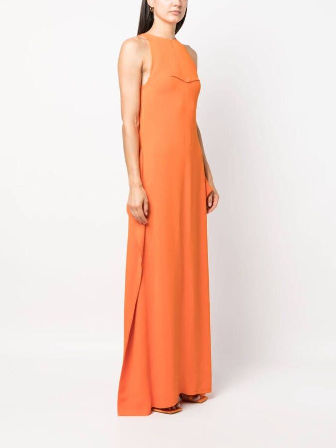 Lanvin Maxi-jurk met ruches Oranje